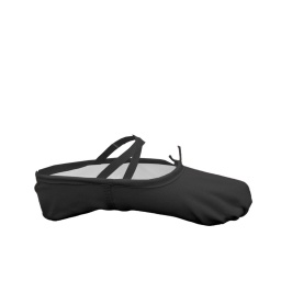Zapatilla Ballet y Gimnasia Art�stica Lona Rosa, Blanca y Negra