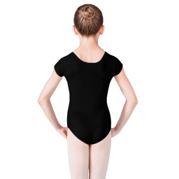 Malla Ballet y Gimnasia Ni�a Manga Corta Baile Negra
